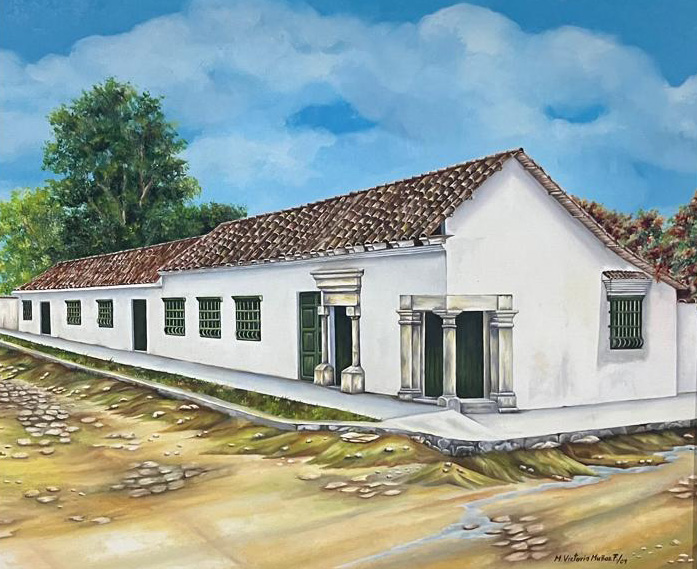 Pintura en óleo Casa del Virrey Mariquita